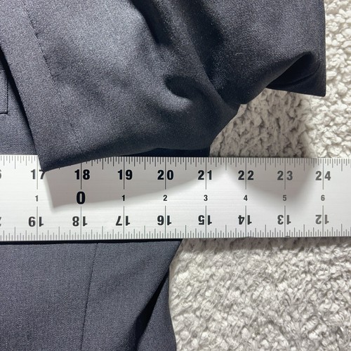 Pronto Uomo Platinum Jacket Size 40R Black 100% Wool 2-Button Double Vent - Picture 7 of 9
