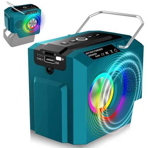 Altavoz Bluetooth Altavoz Inalámbrico Estéreo Para Makita 18V Batería Fiesta Regalo - Imagen 1 de 7