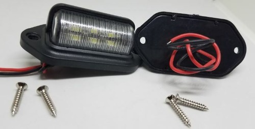 1 Pair Waterproof 6-LED 12V License Plate Light-Motorcycle-Car-Truck - Picture 1 of 3