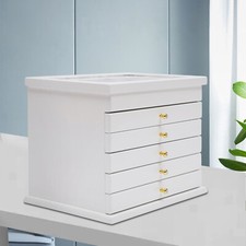 6-Layer Jewelry Box Organizer for Women Girls Large Jewelry Storage Case Drawer