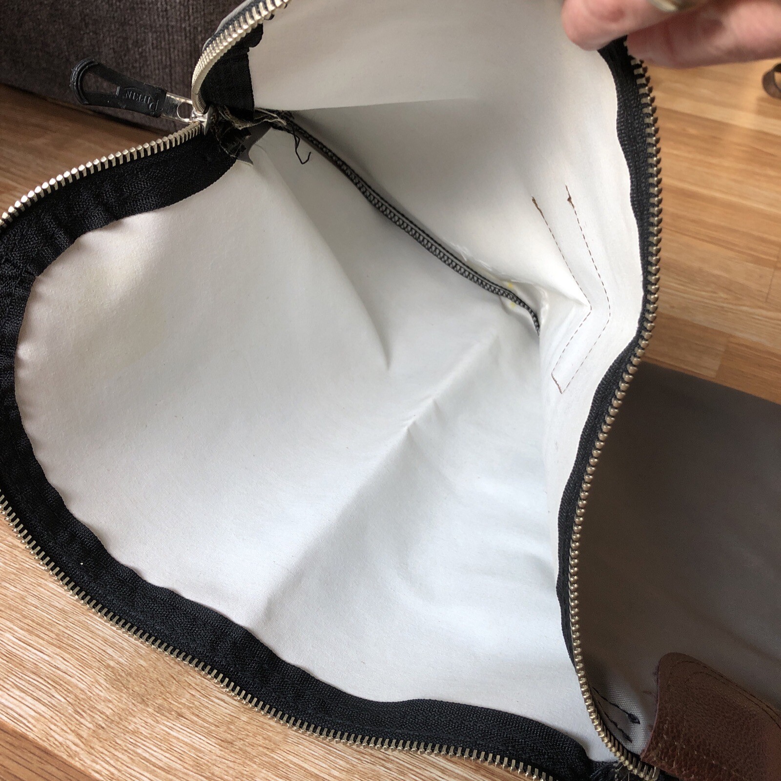 vintage locking bank bag w/key rifkin arco lock firstar Bank Gray W