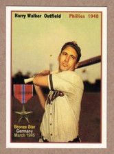 Harry Walker Phil. Phillies / Baseball Goes To War / FREE SHIP / NM+