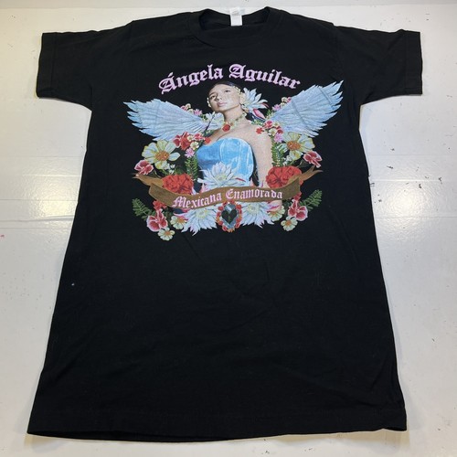 ANGELA AGUILAR MEXICAN SINGER CONCERT 2022 TOUR TEE T SHIRT Sz Mens S Latin Pop - Picture 2 of 5