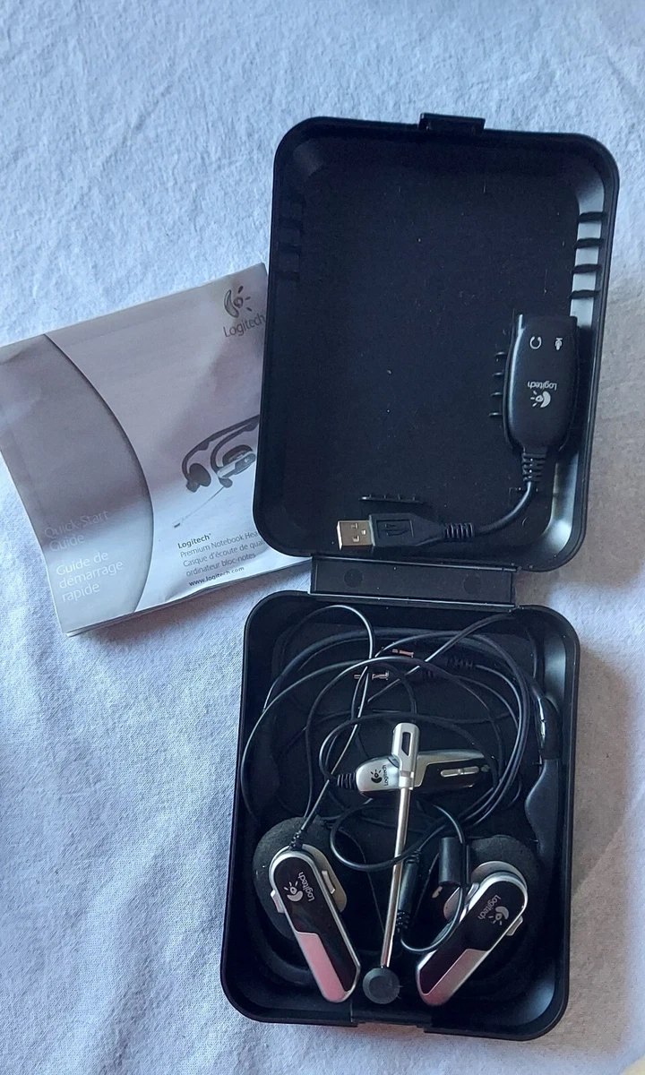 Logitech A 5572A Premium Notebook Headset PC With Travel Storage Case