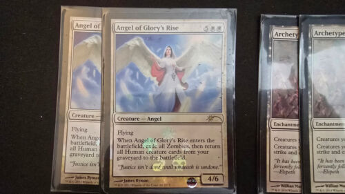 MTG Custom Casual Modern Mono White Humans Soldier Tribal Deck con scatola e maniche - Foto 2 di 12
