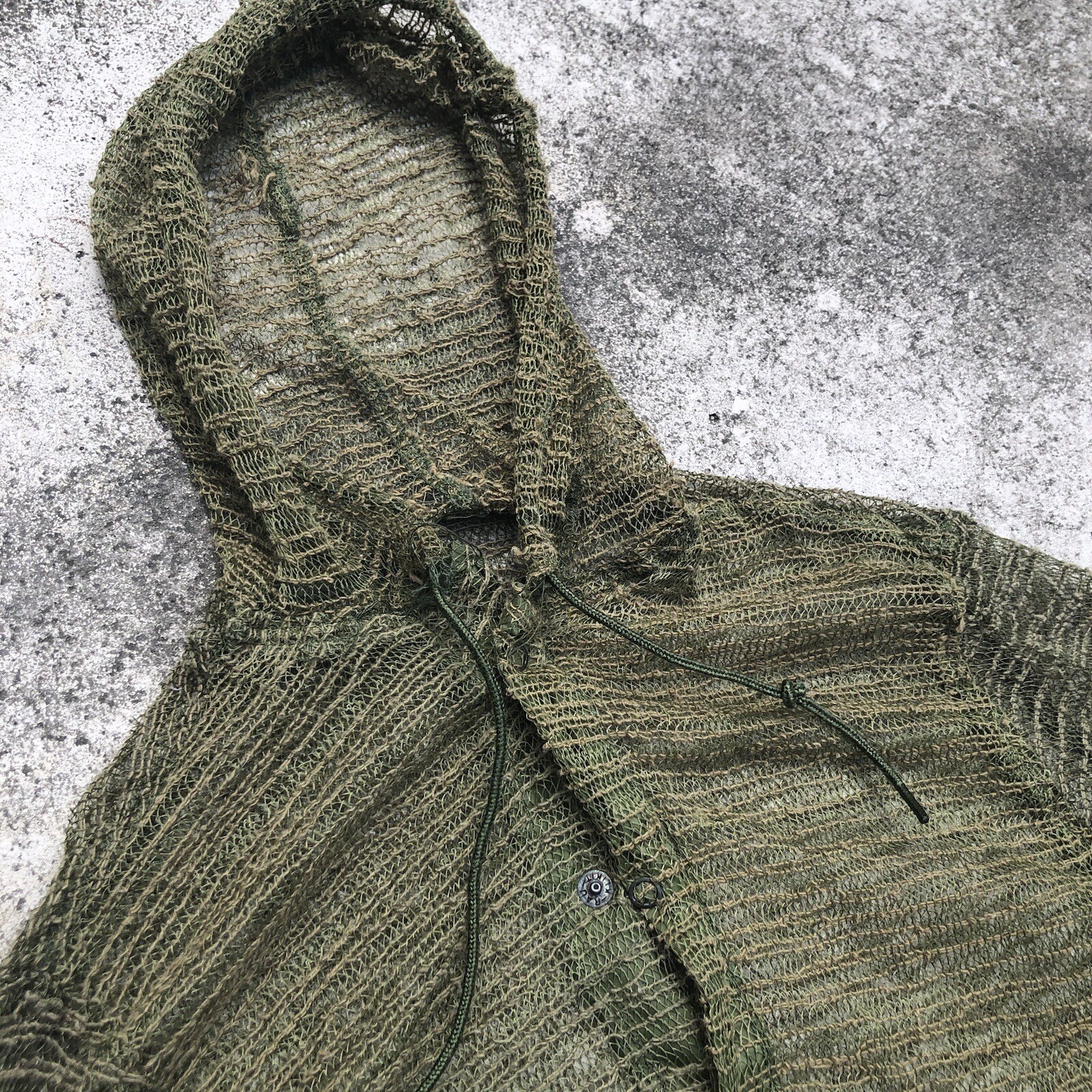 Rare Vintage US army Mosquito Net Jacket Size S Gem