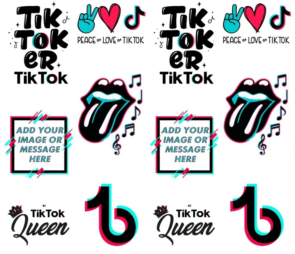 TikTok Princess / TikTok QueenPersonalised gift wrapping paper different choices - Image 2 of 4