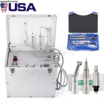 Unité Dentaire Portable Avec Compresseur Et Aspiration - Boîte De Traitement Mobile 4 Trous