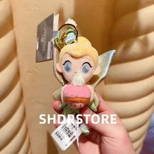 Disney 2025 shanghai disneyland 9th anniversary tinker bell plush keychain 6'