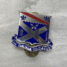 18th Infantry Regiment DI DUI In Omnia Paratus Made in USA Lapel Pin