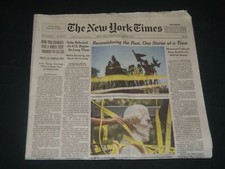 2020 JUNE 17 NEW YORK TIMES - RECONSIDERING THE PAST, ONE STATUE AT A TIME