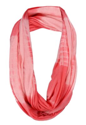 Loop Schal Halstuch in rot rosé Gr. 180 cm x 60 cm - Schlauchschal Rundschal