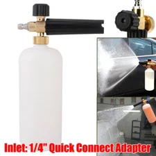 1/4" Snow Foam Pressure Washer Gun Wash Soap Lance Cannon Spray Jet Bottle US