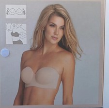 NWT Fashion Forms Women's Voluptuous Backless Strapless Bra Nude Size H