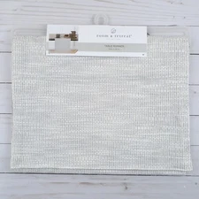 Table Runner 14x70 Sarah Stripe Ivory Black