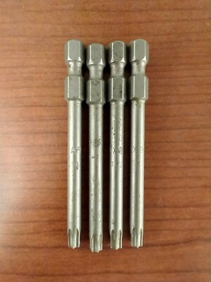 APEX 49A-TX-25 TORX BITS 1/4'' HEX POWER DRIVE (SET OF 4)