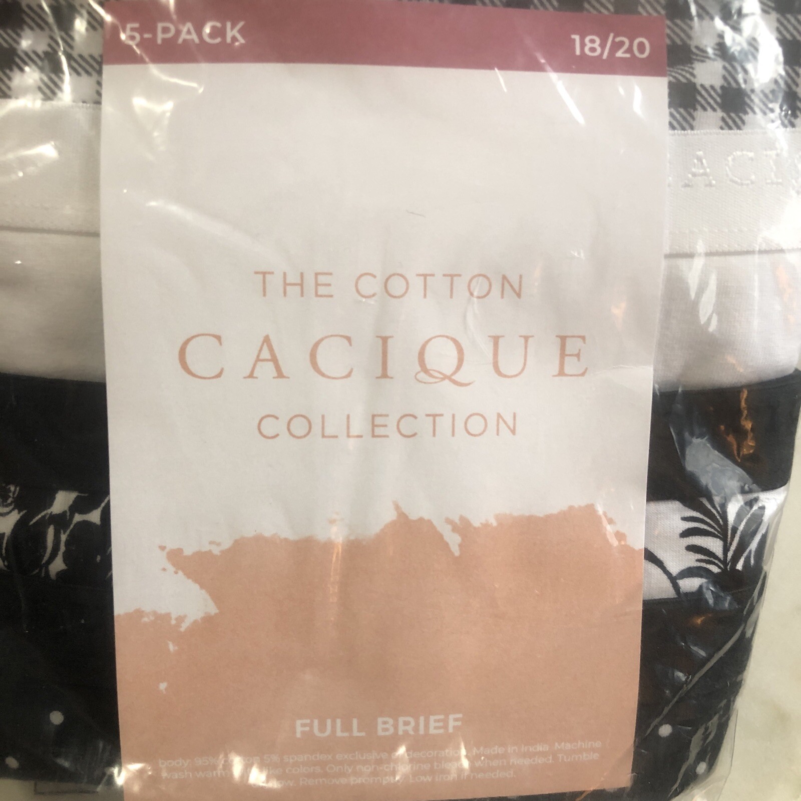 NWT Cacique Lane Bryant Cotton Full Brief sz 18/20 Lot Set Pack of 5 Panties eBay