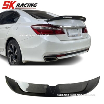 Fits 13-17 Honda Accord 4DR Sedan Real Carbon Fiber Rear Trunk Wing Spoiler Kit