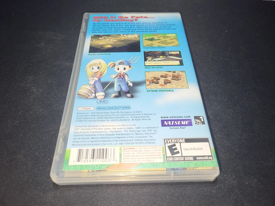 Harvest Moon Boy & Girl Sony Playstation Portátil PSP LN Perfecto Estado ¡COMPLETO!  Foto 2 de 4