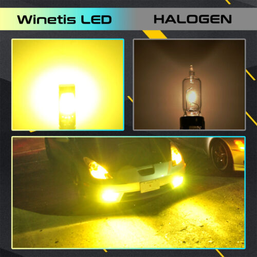 Switchback LED Fog Light Bulbs H11 H8 H16 Amber 3000K+Ice Blue 6000K Dual Color - Picture 4 of 9