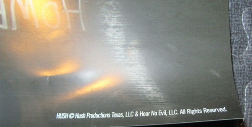 HUSH Movie Poster Double Sided Reversible 24 In x 18 In RARE VHTF - Picture 8 of 8