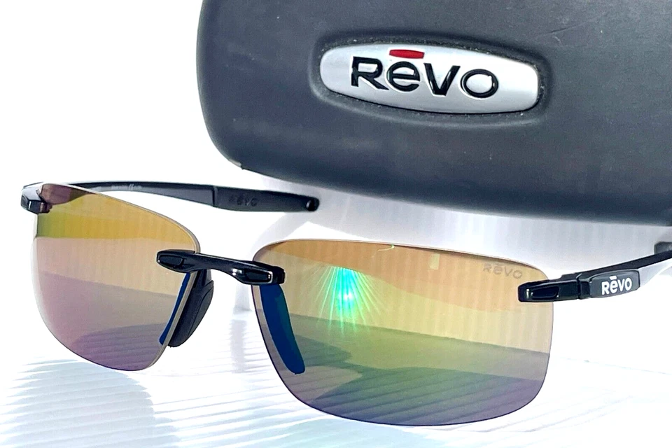 NUEVO REVO DESCEND N Negro Brillante POLARIZADO Lente Evergreen Gafas de Sol 4059 01 GN Foto 3 de 4
