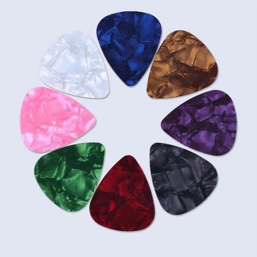 200x Acoustic Bulk Guitar Pick Plectrum Celluloid Electric Smooth Colorful USA - Picture 8 of 11