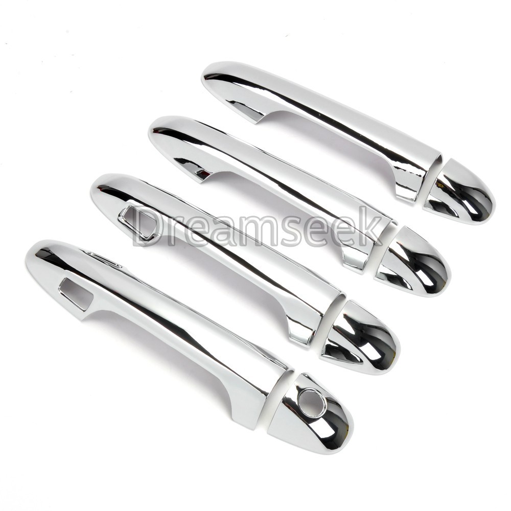 CHROME DOOR HANDLE COVER TRIM FOR TOYOTA KLUGER 2015 201619 WITH SMART