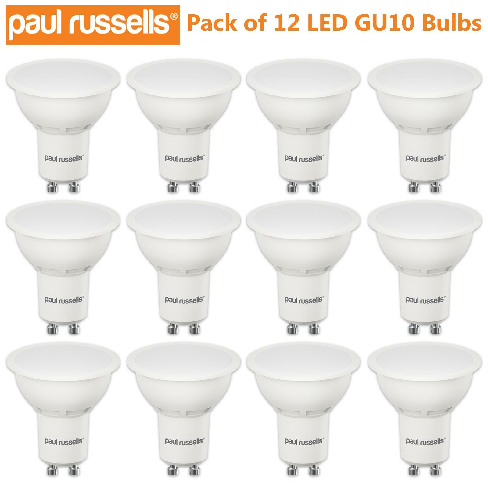 12 Pack LED GU10 Bulbs Warm Cool White Day Light 3W 4W 5W A+ Spotlight ...