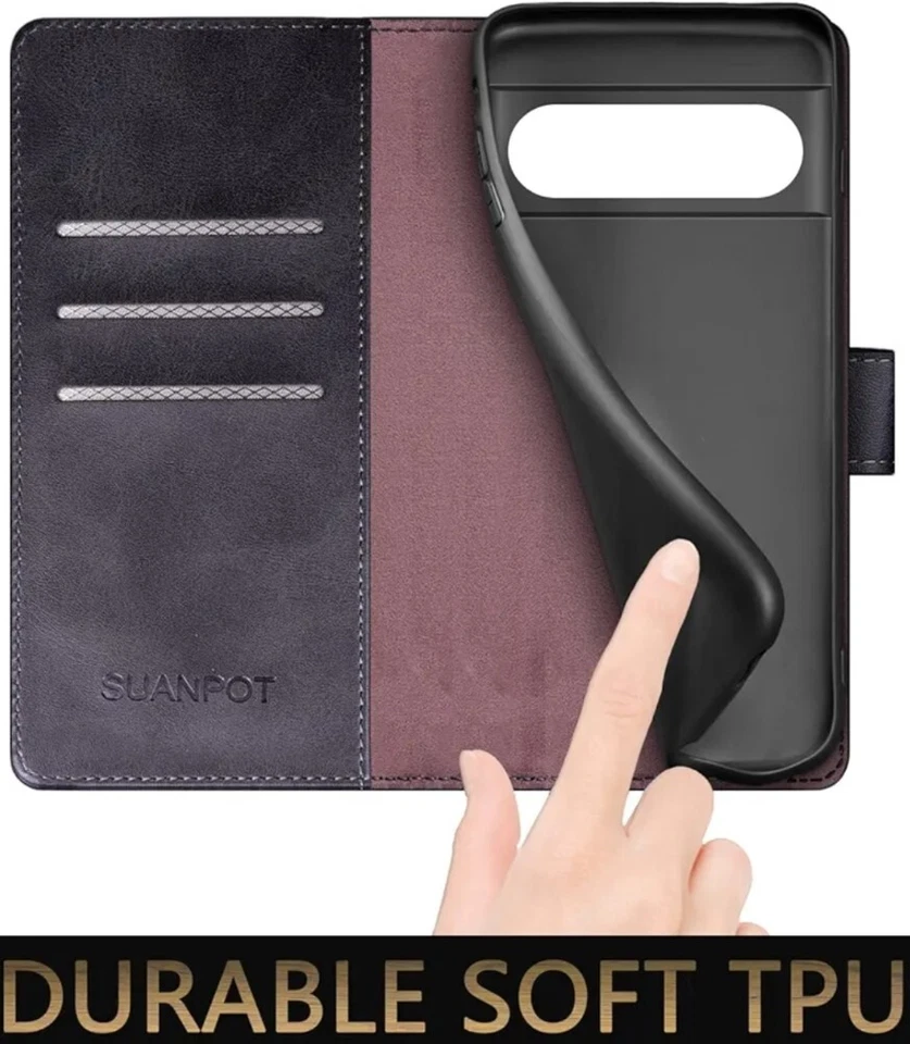 Google Pixel 7 Pro 5G SUANPOT Luxury leather case with card-holder - Image 4 of 4