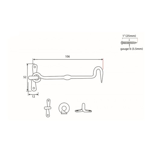 From The Anvil Forged Cabin Hook - Picture 7 of 14