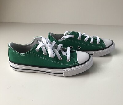 CONVERSE ALL STAR Amazon Green Canvas Low Top Sneakers Youth Size