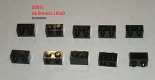 LEGO NEW 1x2 Black Brick Studs on One Side (10x) 6138173 Brick 11211