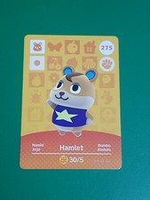 HAMLET ANIMAL CROSSING AMIIBO SERIES 3 CARD #275 TRACKED AU POST geniuine