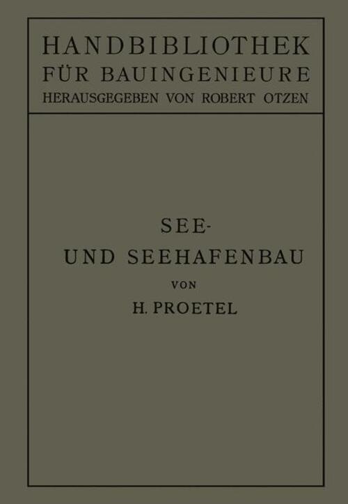 Hermann Proetel | See- Und Seehafenbau | Taschenbuch | Deutsch |