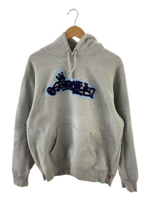 Supreme Hoodie M Cotton Grey 21SS Handstyle Hooded Sweatshirt Used  
