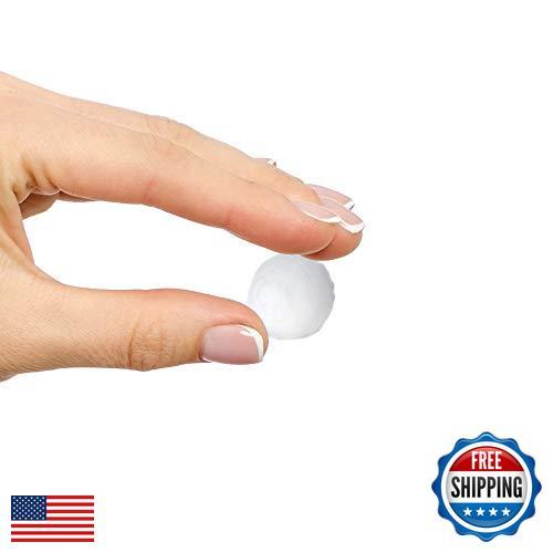 DecorRack 600 ct Small Cotton Balls, 100% Pure Natural Cotton, for Make-Up, N