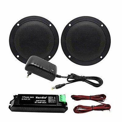 Herdio 160W 4 Inch Bluetooth Ceiling Speaker Kit Amplifier Water Resistant 707870372946 | eBay