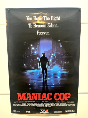 Poster: Maniac Cop (1988): original movie promo 24x36 TWE horror