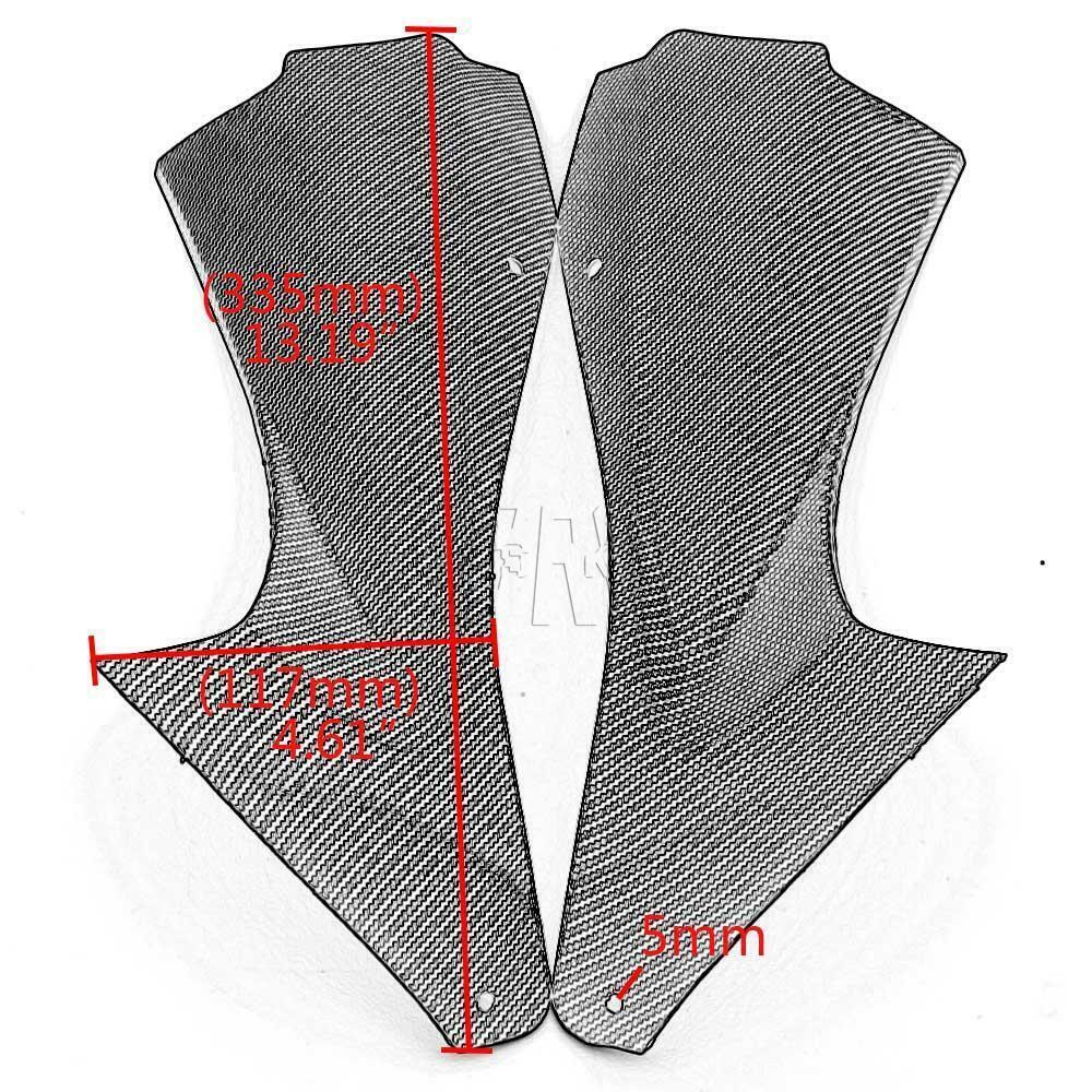 Side Air Duct Cover Fairing Insert Part Carbon Fiber For Yamaha YZF R6 2006-2007