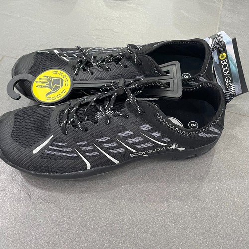 Body Glove Mens Black Sidewinder Dynamo Rapid Water Shoe Lace Up Size