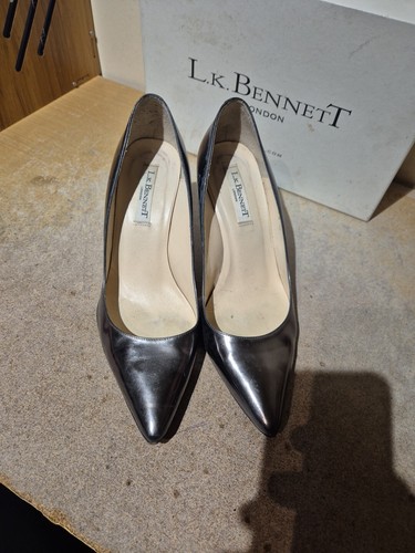 LK Bennett Shoes Solaire Pewter Size 38 UK 5 - Photo 11/15