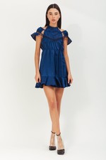 self portrait arrow print midi dress