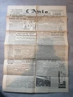 nice old rare newspapers / magazine l'auto sport 07/ 11/ 1942 (the team)