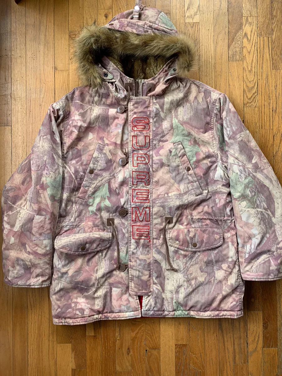Supreme Spellout N-3B Parka Advantage Timber Camo Size Large
