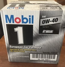 Mobil 1 112628 Full Synthetic Engine Oil 0W40 1 Quart Bottles Set of 6