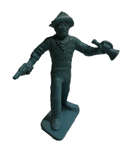 Vintage 1950s Marx Fort Dearborn Wild West Armed Bugler Soldier 51mm Figure**