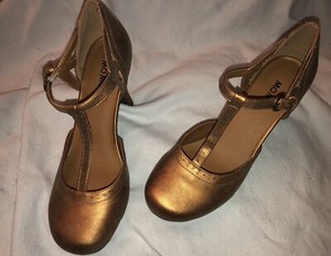 rose gold mary jane heels