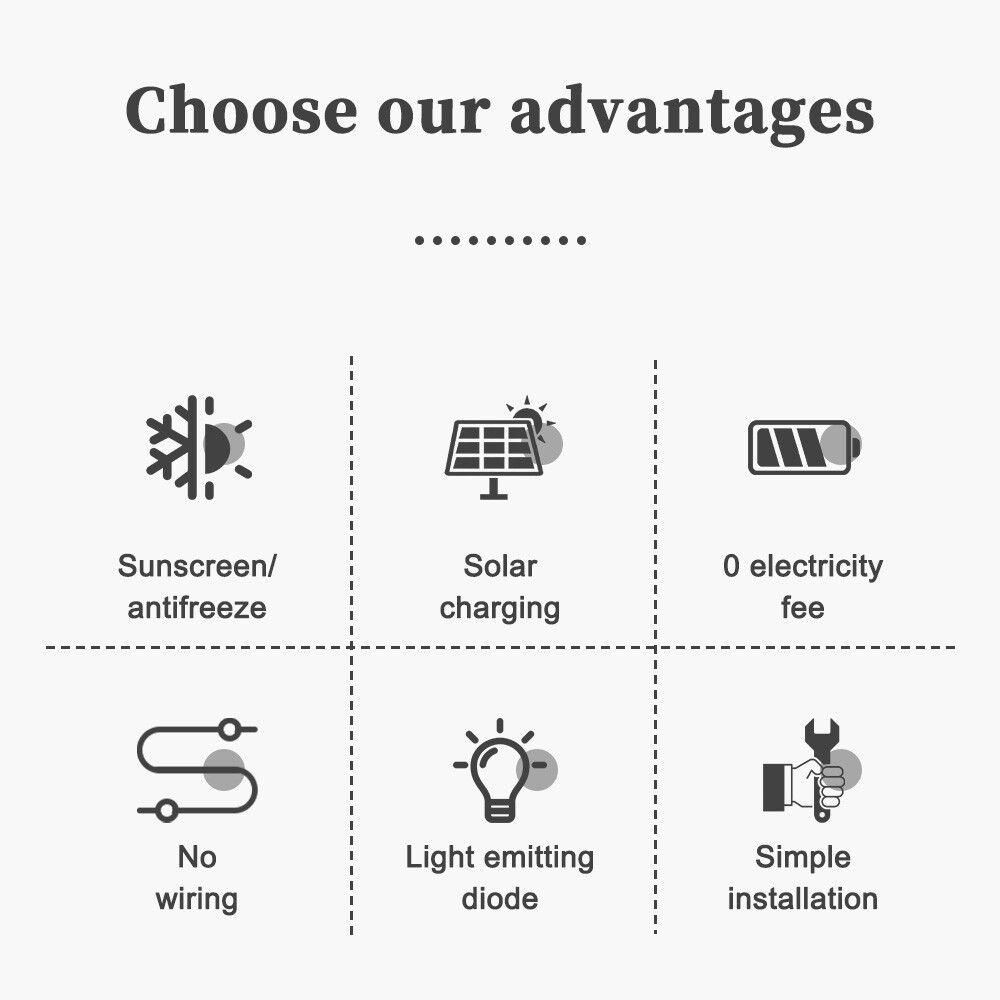 12PACKS white/warm light solar LED garden lights outdoor path landscape light ZW