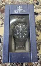 NEW Blue Dial Festina Registered Collection 16059 Mens Watch S/S Strap